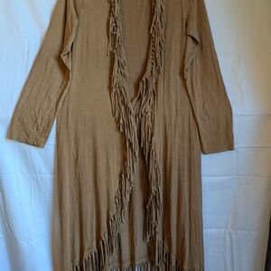 T Party Fringe Duster Southwest Country Boho PrairieCore SzM